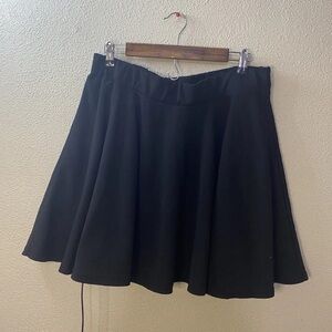 SHEIN Curve Black Skater Skirt Womens Size 2XL Flowy Fit & Flare Style
